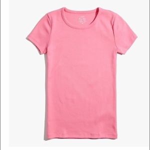 NWT J. Crew Factory XS pink ribbed tee